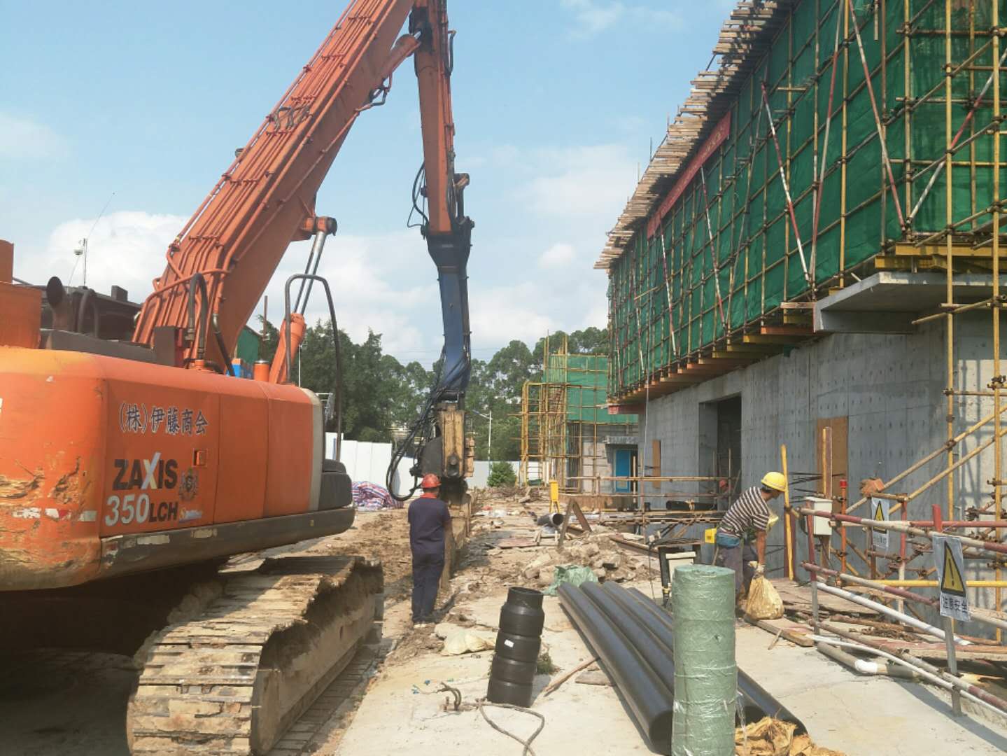 锦厦社区:三洲水质净化厂提标工程土建部分完成80%